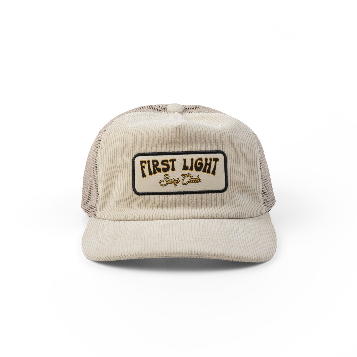 First Light Surf Club Corduroy Trucker Hat, Sand