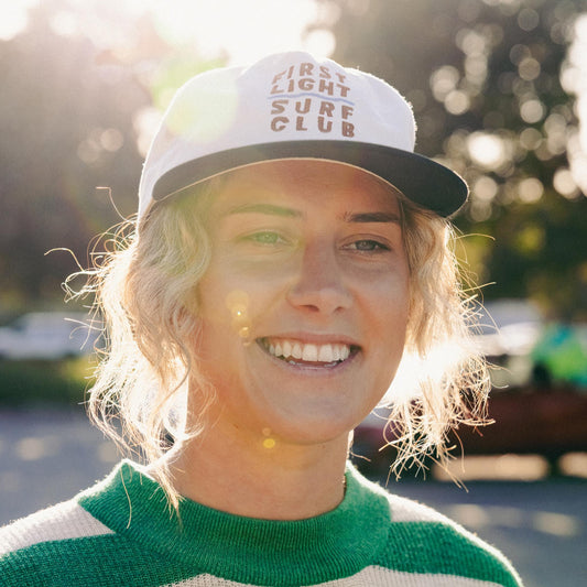 Surf Check Snapback - Black/White