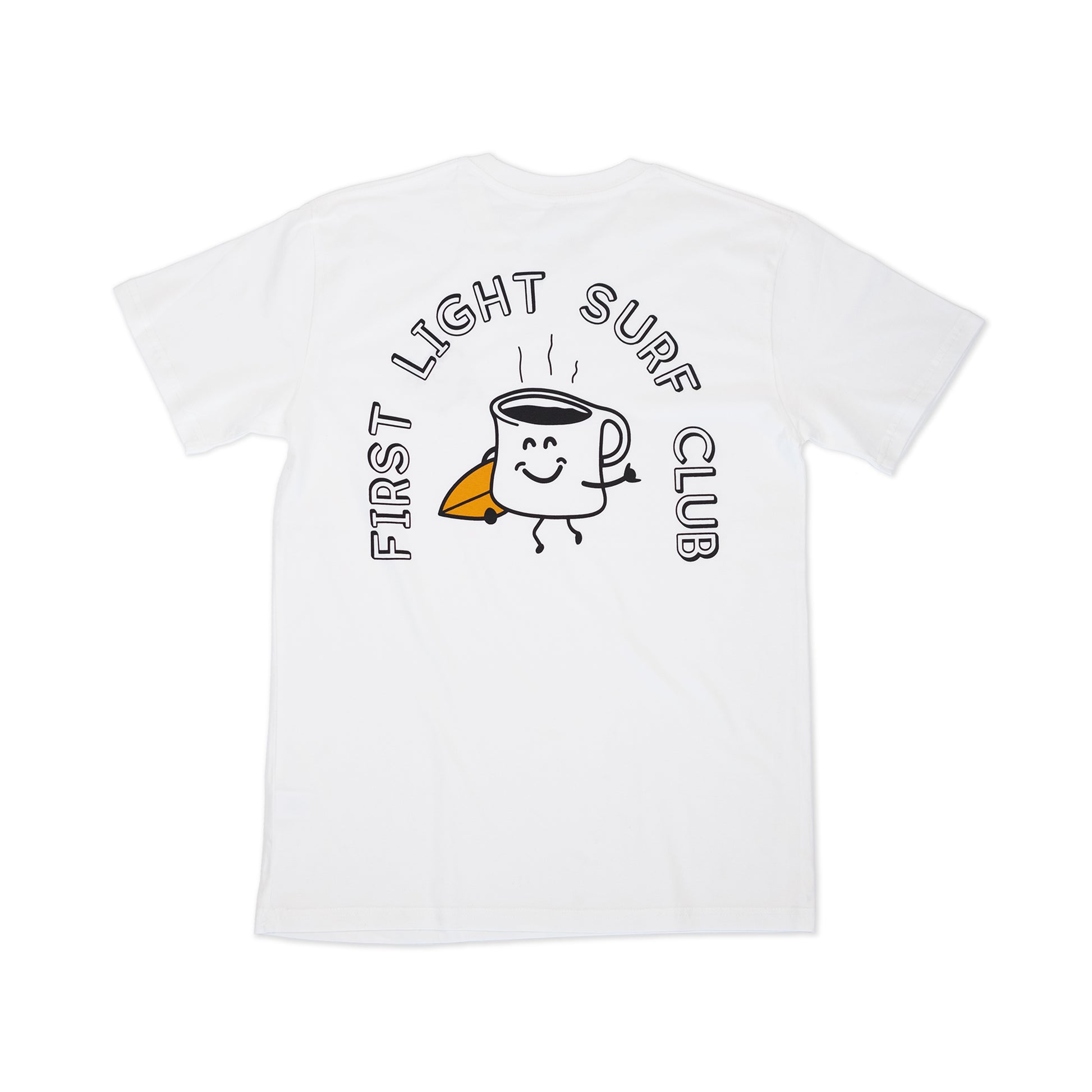 Natural White First Light Surf Club Coffee Mug Surfing Tee Shirt