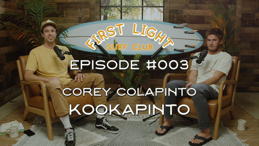 corey colapinto, kookapinto, surfer, shaper, san clemente, surf, surfing, fishy noserider, longboard, first light surf club, spotlight session, podcast