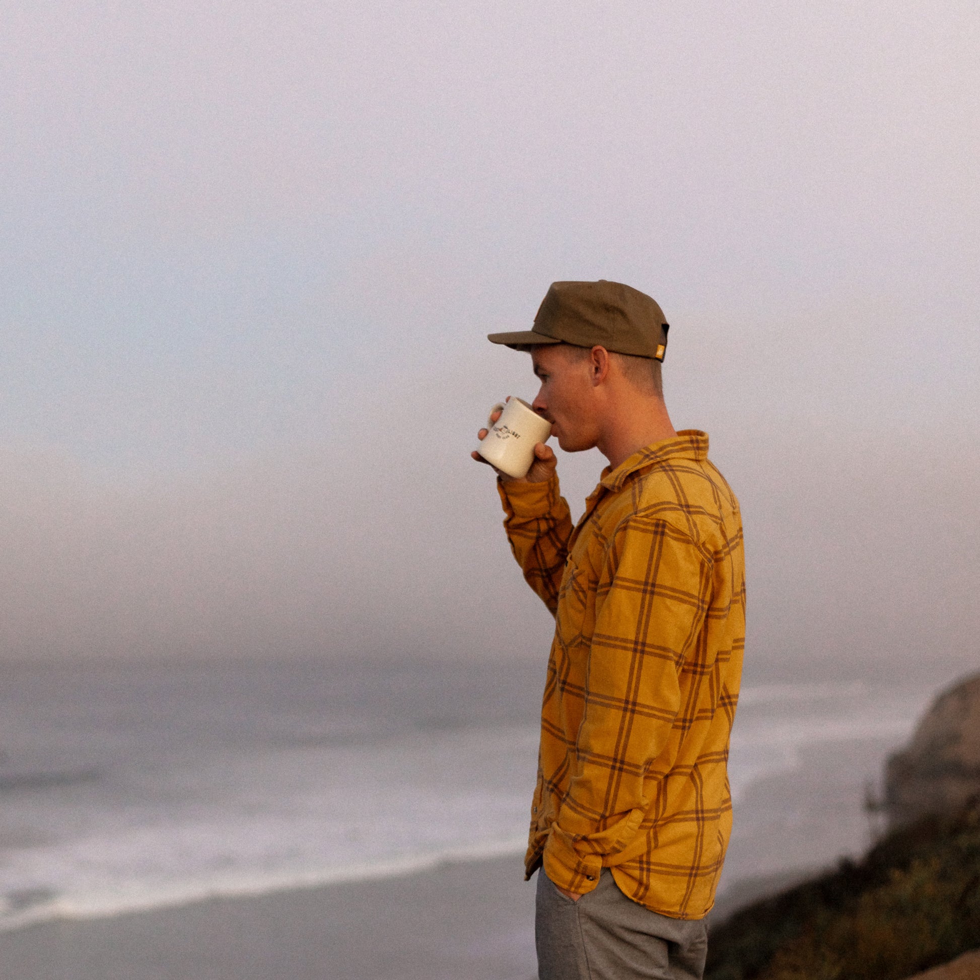 First Light Surf Club, retro diner mug, coffee, Necessity