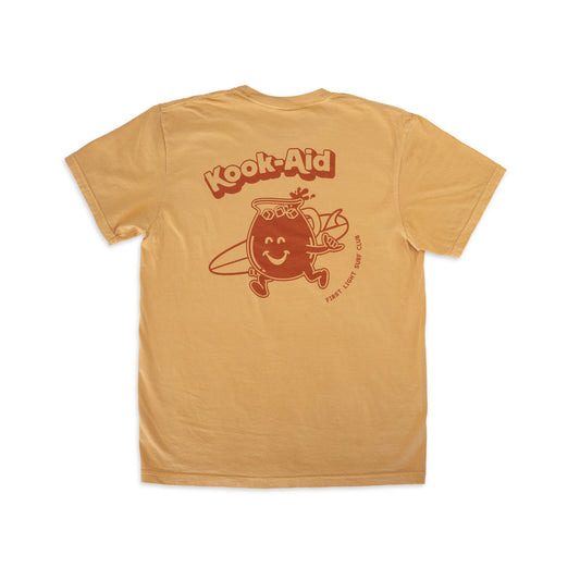 First Light Surf Club Kookaid T-Shirt Mustard back