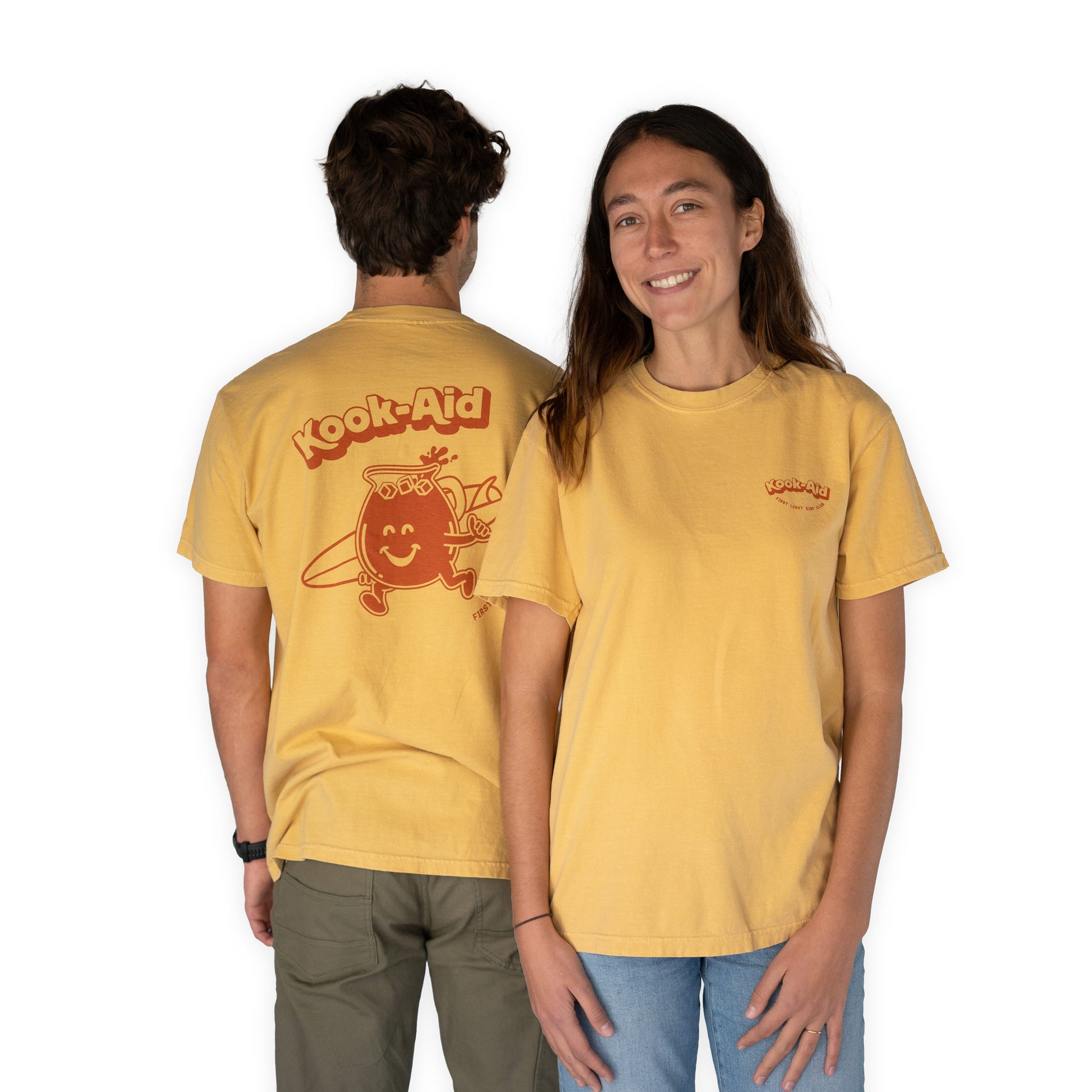 First Light Surf Club Kookaid T-Shirt Mustard unisex