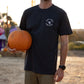 First Light Surf Club RIP Skeleton Shirt With Pumpkin Front