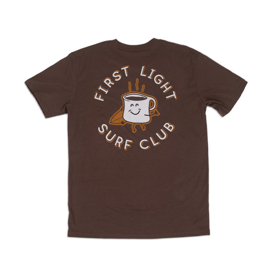 Walnut Brown First Light Surf Club Coffee Mug Surfing Tee Shirt