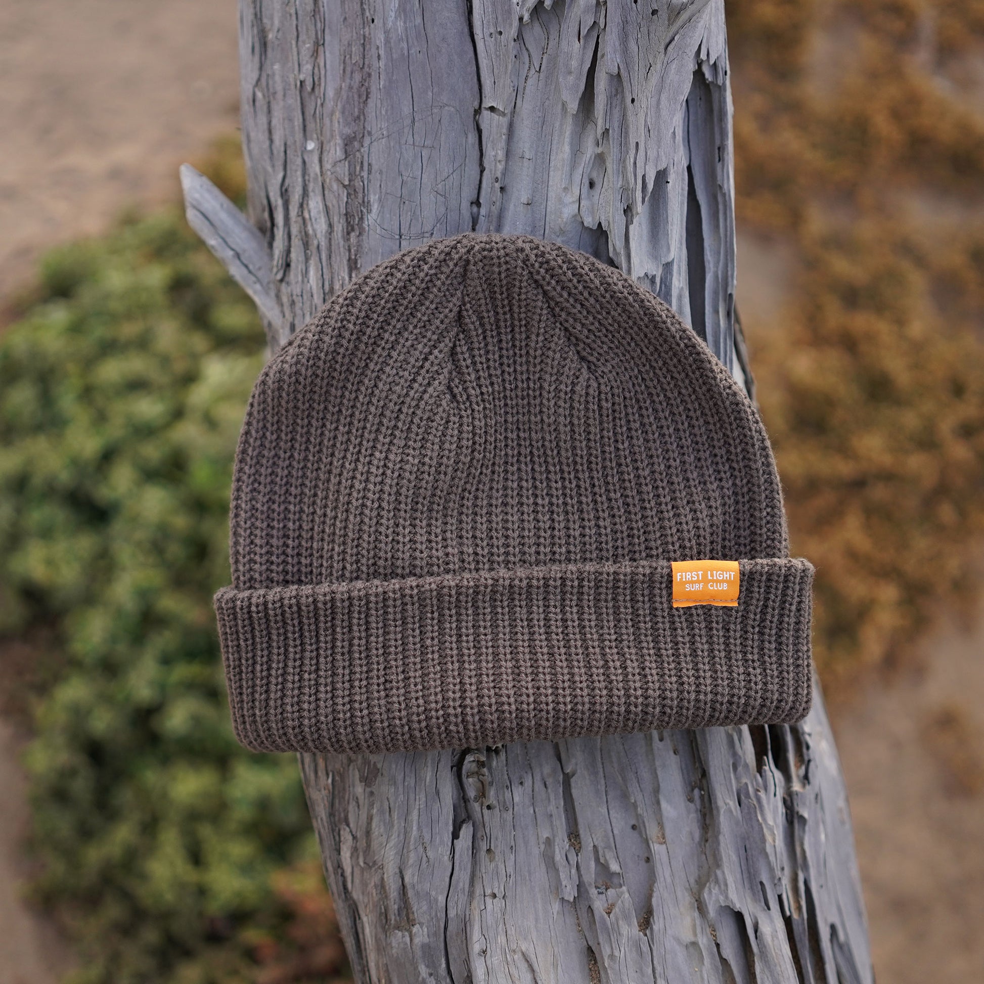 First Light Surf Club Beanie Walnut